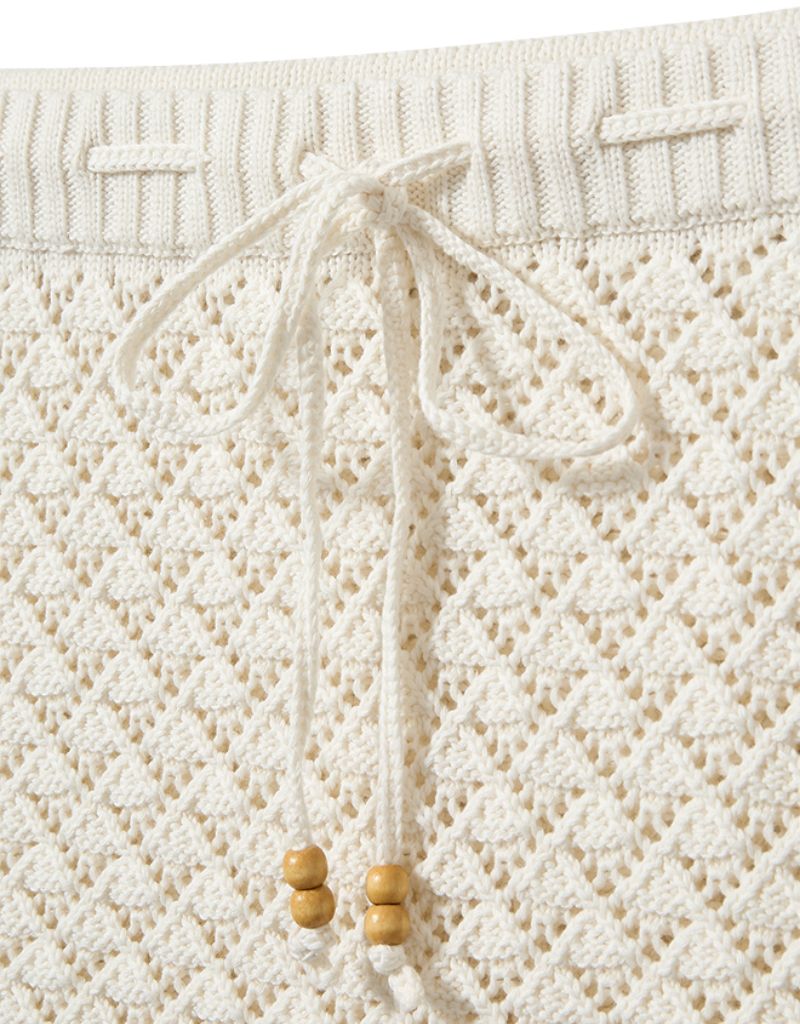 Riviera Mini Skirt Ecru