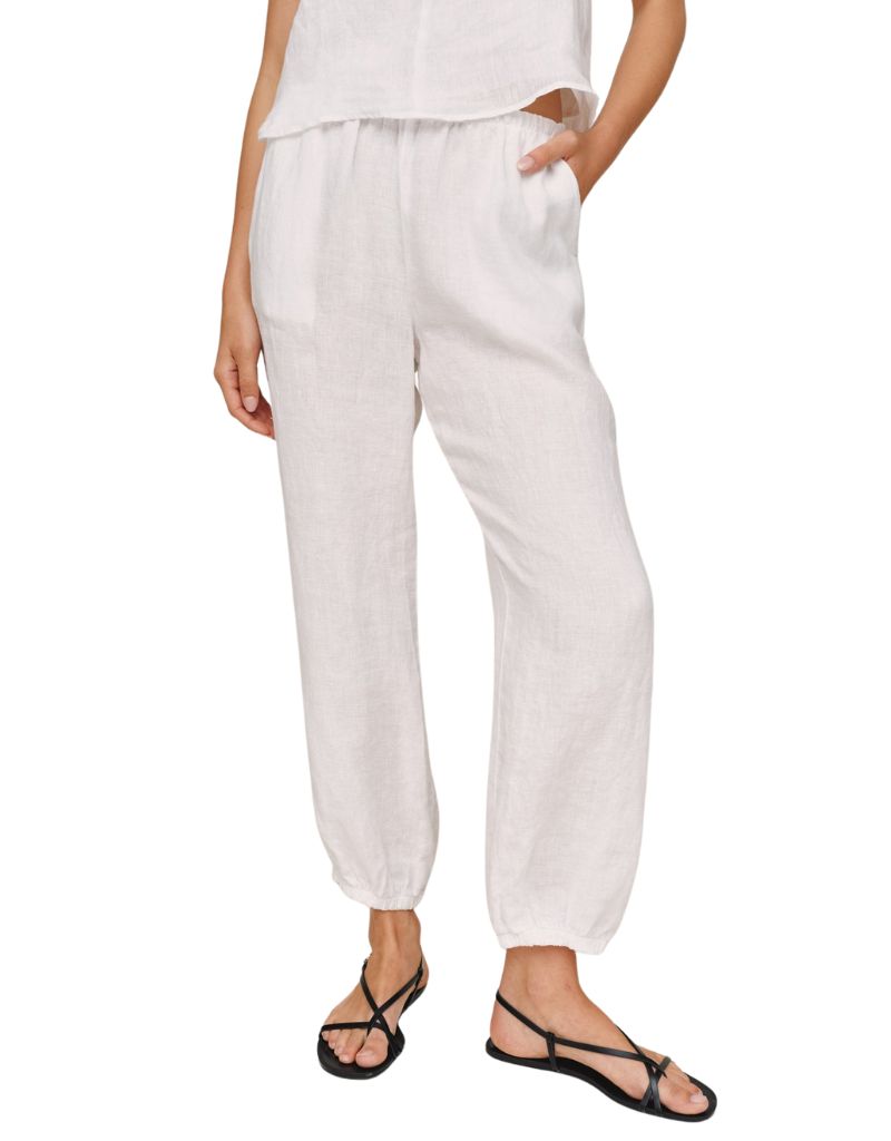Oversized Femme Jogger White