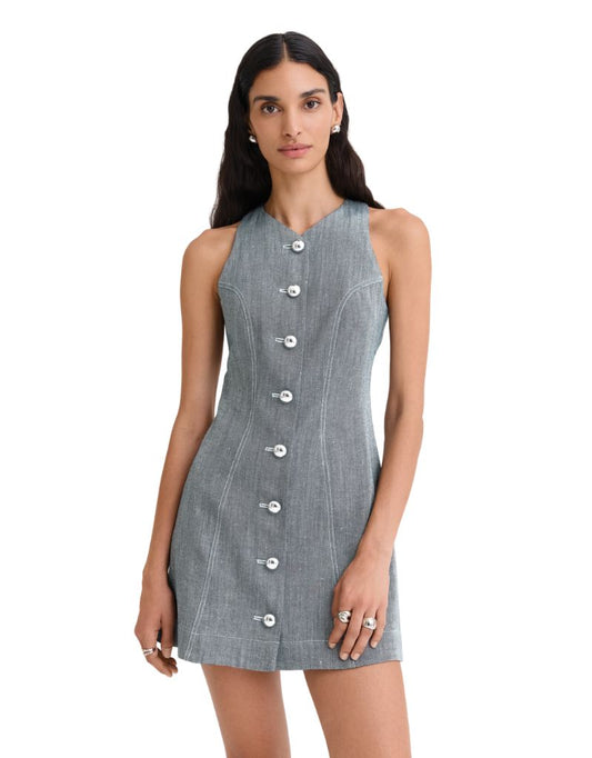 Vest Mini Dress Denim