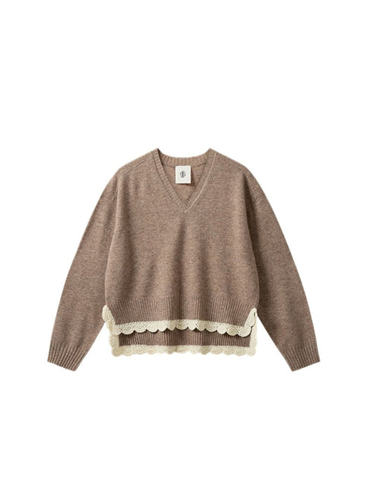 Como Crochet V-Neck ECR1