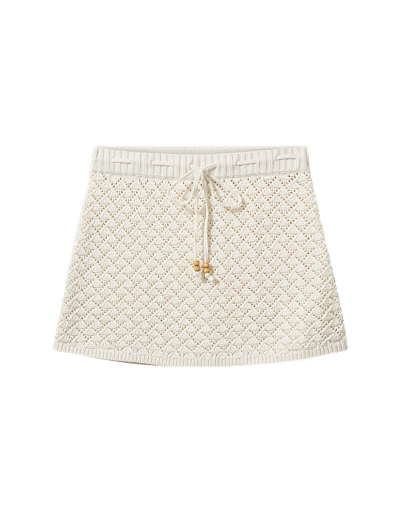 Riviera Mini Skirt Ecru