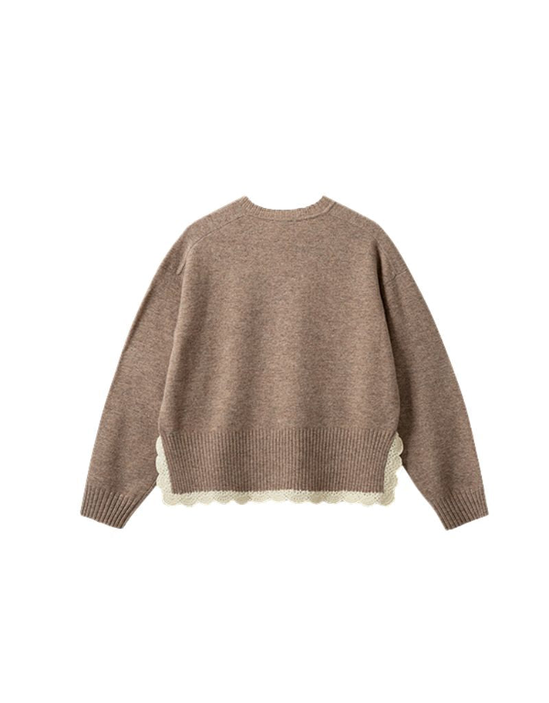 Como Crochet V-Neck ECR1