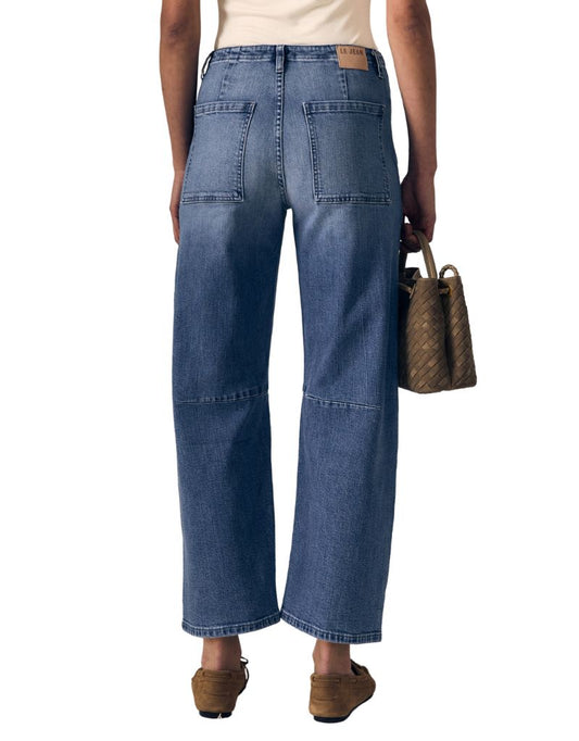 Selena Crop Mid Rise Indigo Bloom