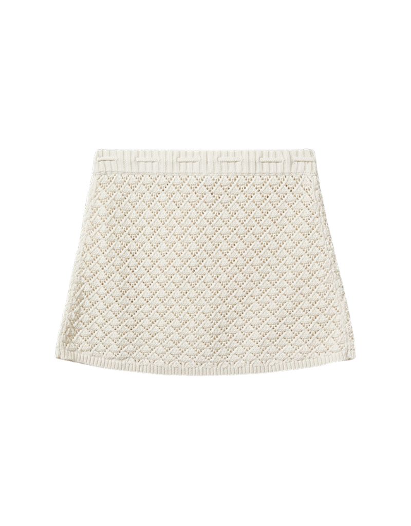 Riviera Mini Skirt Ecru